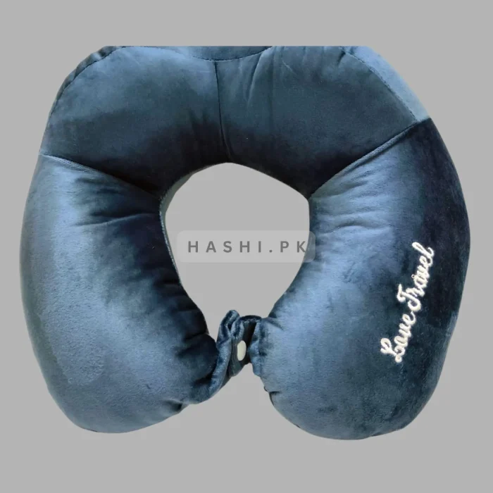 Neck Pillow grey blue hashi.pk