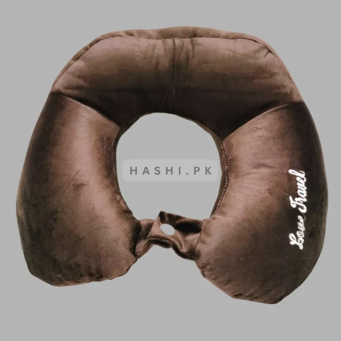 Neck Pillow – Dark Brown hashi.pk